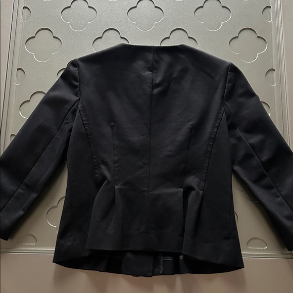 BANANA REPUBLIC Women’s Ponte Peplum Jacket Black Blazer Size 0 - Picture 9 of 16